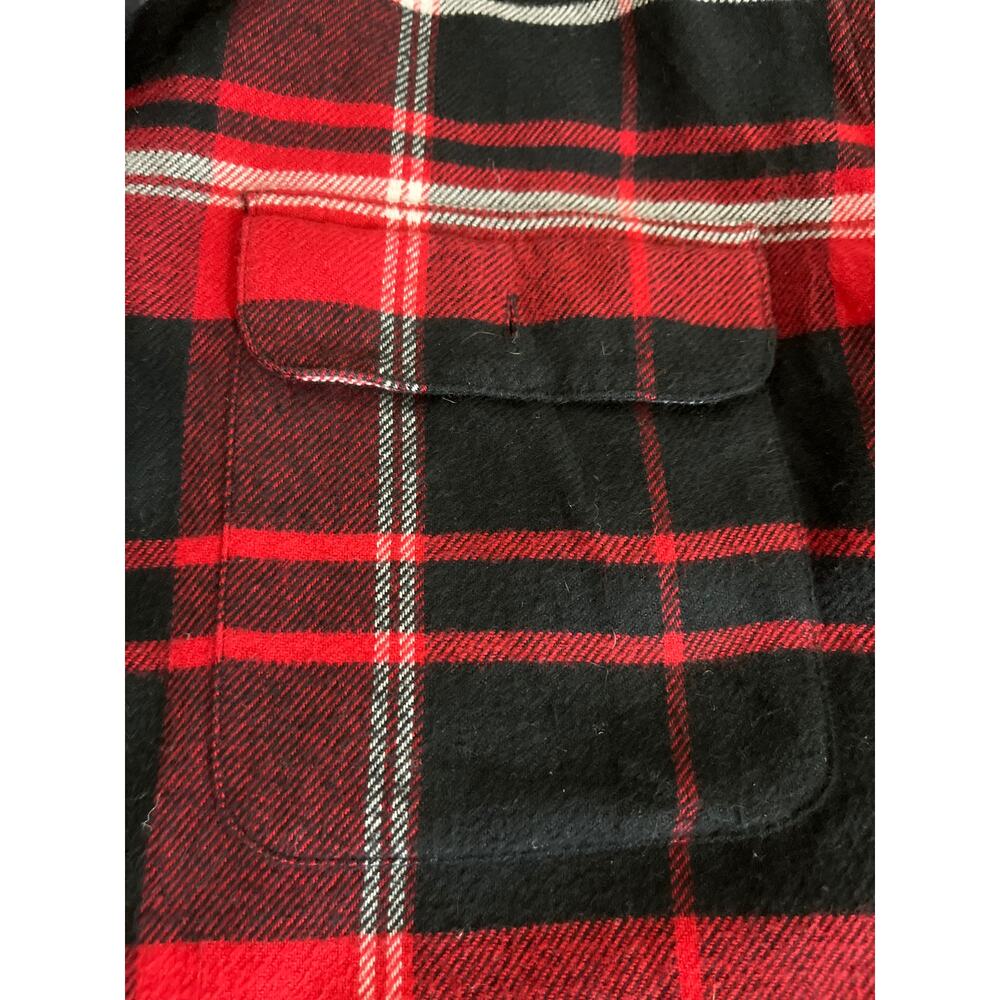 RALPH LAUREN Plaid Flannel Shirt Red Black Long Sleeve Collared Men Size L - Picture 3 of 7